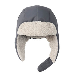 Шапка-ушанка Leokid "Piny deep gray"