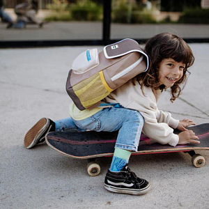 Рюкзак Hello Hossy "Square Mini Walnut", грецкий орех