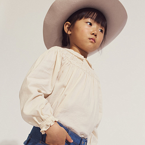 Блуза с длинным рукавом Gingersnaps "Merrida", ванильная