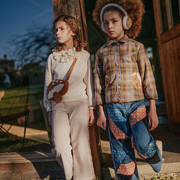 Брюки джинсовые Gingersnaps "Harley Patchwork", синие