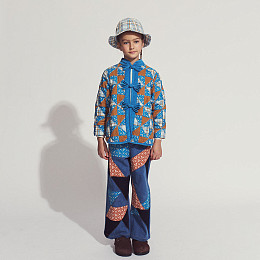 Пальто пэчворк Gingersnaps "Julianne Patchwork", синее