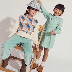 Платье с галстуком Gingersnaps "Sabel Mint Grove", мятное