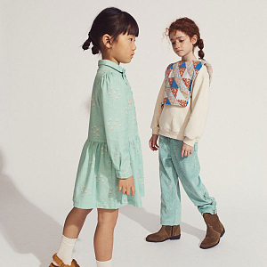 Платье с галстуком Gingersnaps "Sabel Mint Grove", мятное