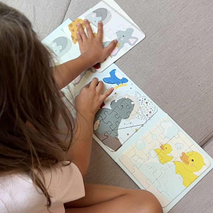 Книга-пазл магнитная That's Mine "Ricki Dino", серая