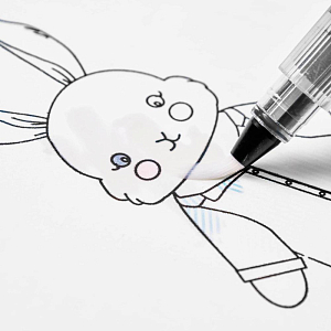 Раскраска водой That's Mine "Drew Bunny", светло-серая