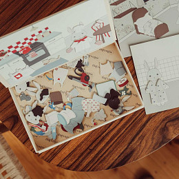 Развивающая магнитная коробка Зэтс Майн (That's Mine) "Лоу", кремовая