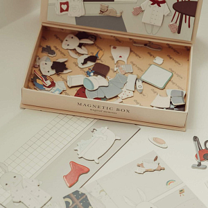 Развивающая магнитная коробка Зэтс Майн (That's Mine) "Лоу", кремовая