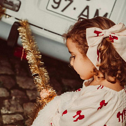 Набор заколок That's Mine "Tori Rouge Boucle", 2 шт, бантики на розовом