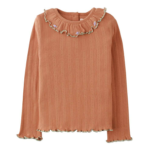 Лонгслив в рубчик Gingersnaps "Jenny Tan", коричневый