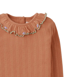 Лонгслив в рубчик Gingersnaps "Jenny Tan", коричневый