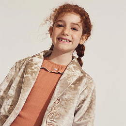 Лонгслив в рубчик Gingersnaps "Jenny Tan", коричневый