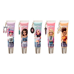 Блеск для губ WOW Generation, с подвеской пластинка, зеленый