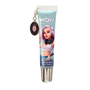 Блеск для губ WOW Generation, с подвеской пластинка, зеленый