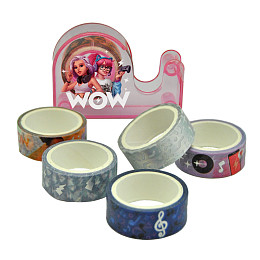 Декоративная клейкая лента WOW Generation, с розовым диспенсером