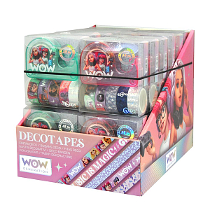 Декоративная клейкая лента WOW Generation, с розовым диспенсером