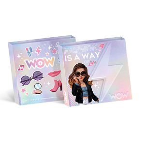 Блокнот WOW Generation с набором стикеров, голубой