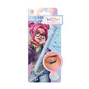 Подводка для глаз WOW Generation, со штампом, голубая