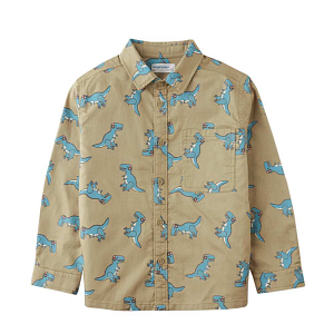 Рубашка с длинным рукавом Gingersnaps "Vlad Rex Rave", хаки