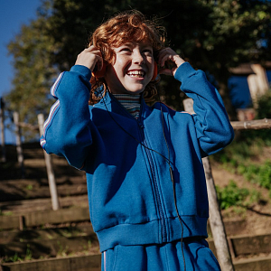 Зип-кофта Gingersnaps "Victor Blue", синяя