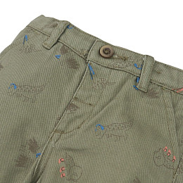 Брюки прямые Gingersnaps " Baby Harry Dino Party", хаки