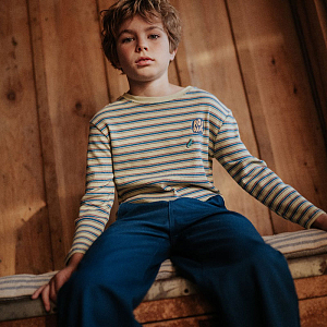 Брюки прямые Gingersnaps "Erik Blue", синие