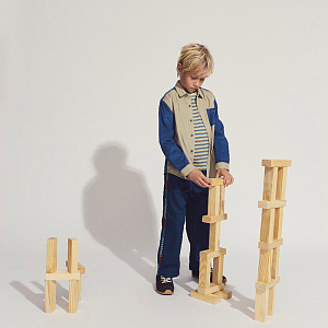 Брюки прямые Gingersnaps "Erik Blue", синие