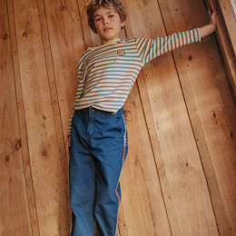 Брюки прямые Gingersnaps "Erik Blue", синие