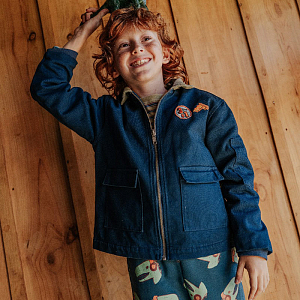 Куртка-пилота Gingersnaps "Bjorn Blue", синяя