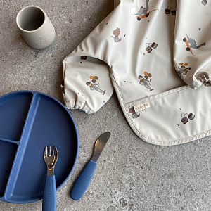 Тарелка с разделителями nuuroo "Mingo Bering Sea", морская синева