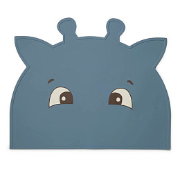 Подставка под тарелки nuuroo "Albert Giraffe Bering Sea", морская синева