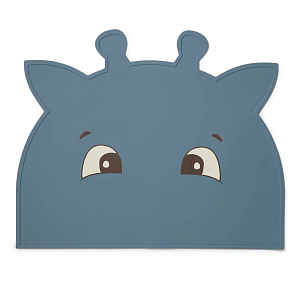 Подставка под тарелки nuuroo "Albert Giraffe Bering Sea", морская синева