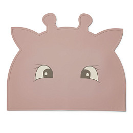 Подставка под тарелки nuuroo "Albert Giraffe Woodrose", пудровая роза