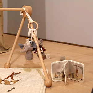 Развивающая игрушка вязаная nuuroo "Liann", мульти микс