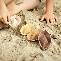 Набор лодок силиконовых nuuroo "Asger", 4 шт, микс с коричневым