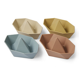 Набор лодок силиконовых nuuroo "Asger", 4 шт, мульти микс