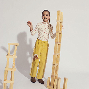 Брюки вельветовые Gingersnaps "Marion Horse", желтые