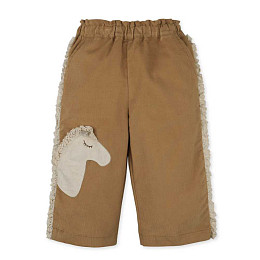 Брюки прямые Gingersnaps "Baby Jolene Horse", карамельные