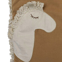 Брюки прямые Gingersnaps "Baby Jolene Horse", карамельные