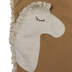 Брюки прямые Gingersnaps "Baby Jolene Horse", карамельные