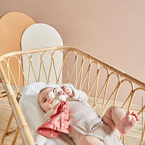 Игрушка-комфортер Kaloo "Собачка", серия "Carré Douceur", кирпичный, 18 см