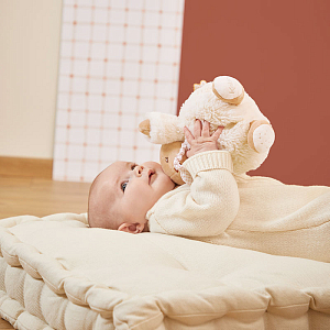 Мягкая игрушка музыкальная Kaloo "Кролик Chubby Rabbit", серия "Intemporel", кремовый, 17 см