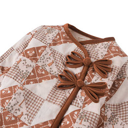 Жакет Gingersnaps "Baby Arizona Patchwork", микс с коричневым