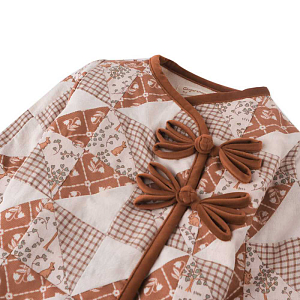 Жакет Gingersnaps "Baby Arizona Patchwork", микс с коричневым