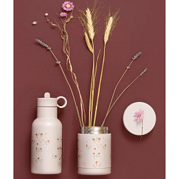 Термос для еды Fresk "Цветочная Лужайка", молочный, 300 мл