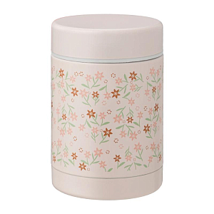 Термос для еды Fresk "Цветочная Лужайка", молочный, 300 мл