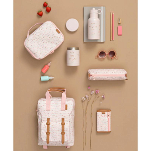 Термос для еды Fresk "Цветочная Лужайка", молочный, 300 мл