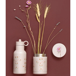 Термос для еды Fresk "Цветочная Лужайка", молочный, 300 мл