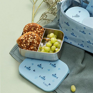 Ланч-бокс с разделителями Fresk "Наутилус", бирюзовый