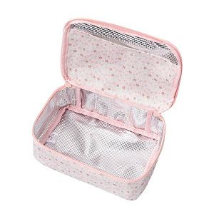 Термосумка Fresk "Цветочная Лужайка", молочная