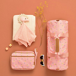 Сумка выходного дня Fresk "Спелые Фрукты", розовая, маленькая